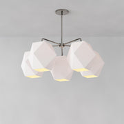 Talvior Sculptural 5-Light Chandelier - Faceted Design, Modern Finishes - Illuminate Spaces